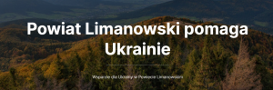 Powiat Limanowski pomaga Ukrainie