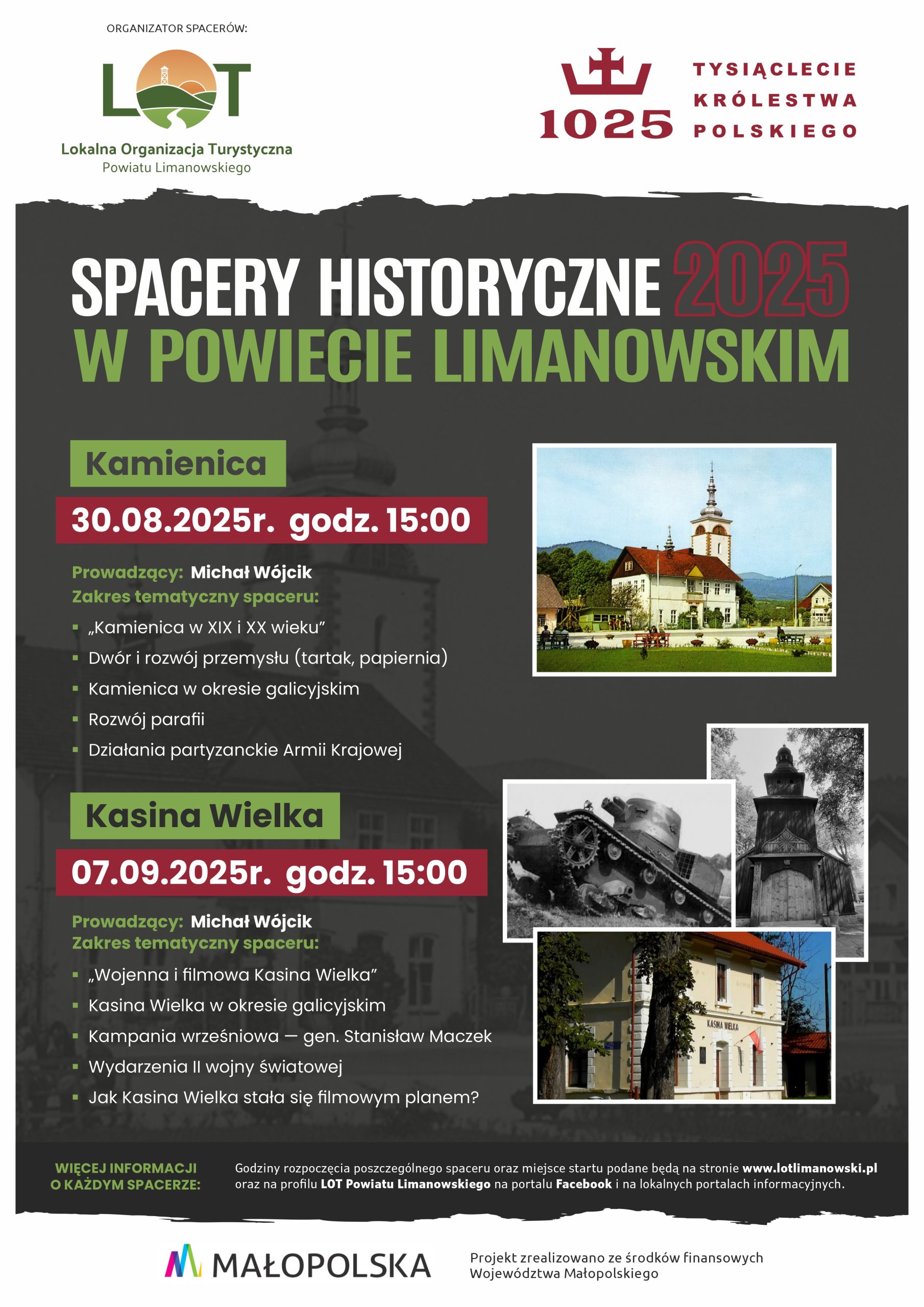 You are currently viewing Spacery historyczne w Powiecie Limanowskim – edycja 2025