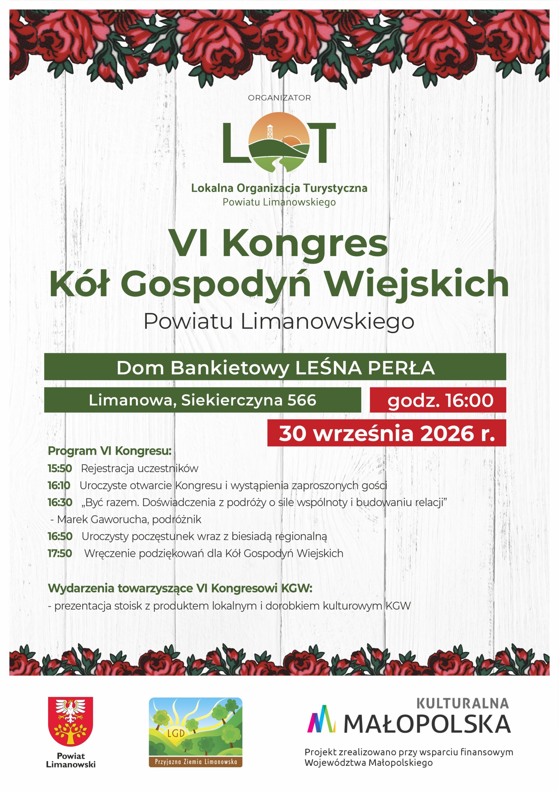 You are currently viewing Już wkrótce VI Kongres Kół Gospodyń Wiejskich Powiatu Limanowskiego.